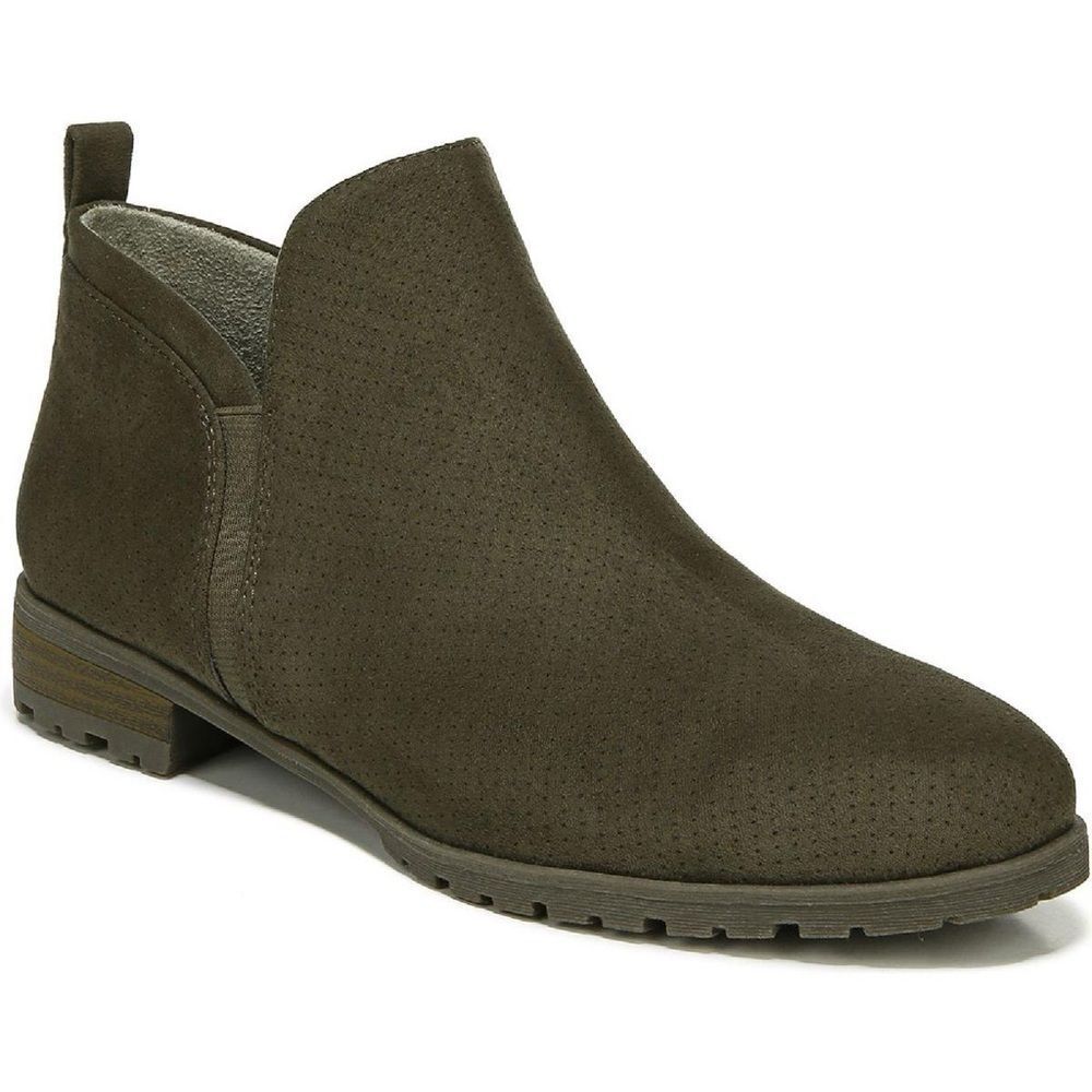 Dr. Scholl’s Rollin Womens Faux Suede Slip On Ankle Boots